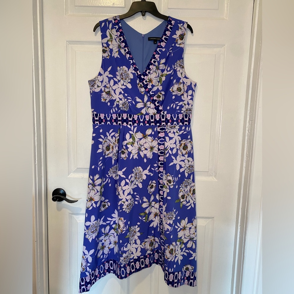 Sleeveless floral dress